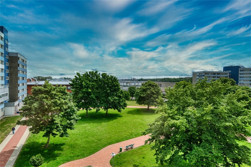 Aussicht auf den parkähnlichen