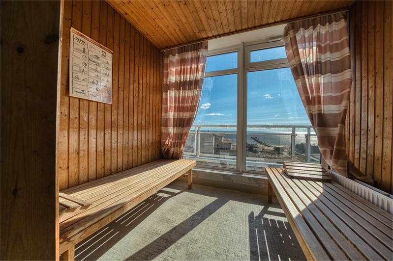 Sauna auf dem Dach